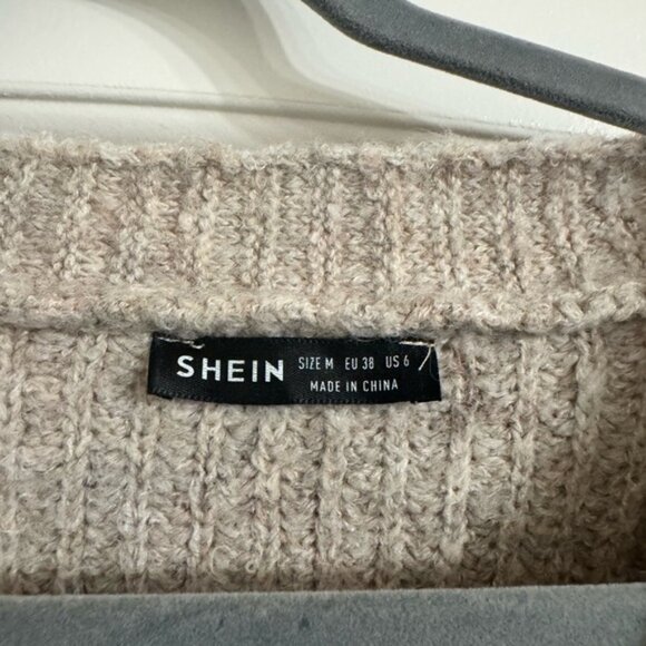 SHEIN Taupe Button-Up Cardigan - Picture 2 of 2